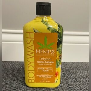 Hempz Original Floral Banana Herbal Body Wash 17 fl oz Exfoliate Cleanse Hydrate